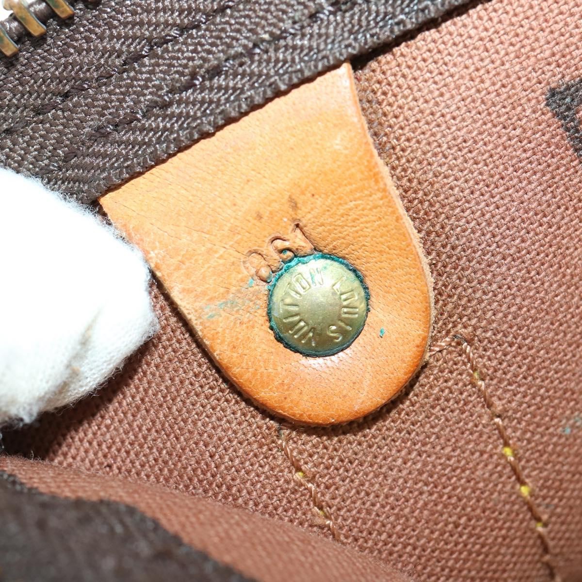 Louis Vuitton Keepall Bandouliere Bag Monogram Canvas, BROWN, CANVAS, Travel bag