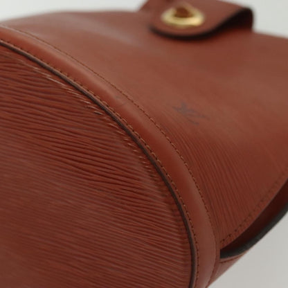 Louis Vuitton Cluny Shoulder Bag Epi Leather, BROWN, LEATHER, Shoulder bag