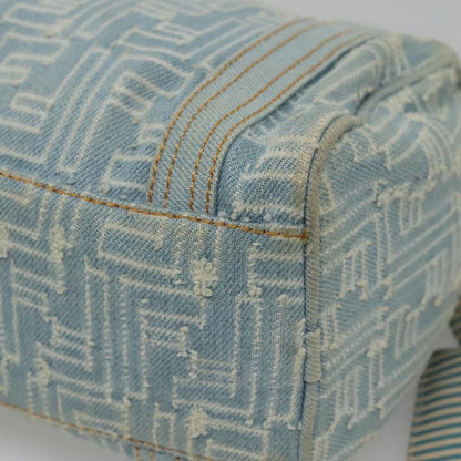 Fendi Boston Bag Denim, BLUE, DENIM_JEANS, Handbag