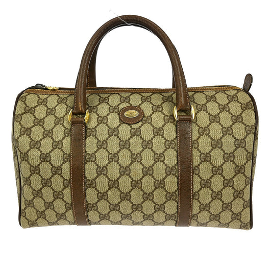 Gucci Vintage Handbag Canvas, BEIGE, CANVAS, Handbag