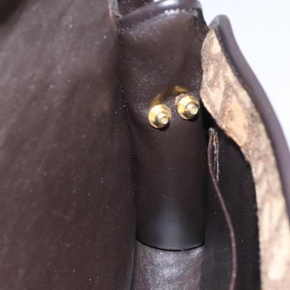 Christian Dior Vintage Trotter Crossbody Bag Diorissimo Coated Canvas, BROWN, CANVAS, Crossbody bag