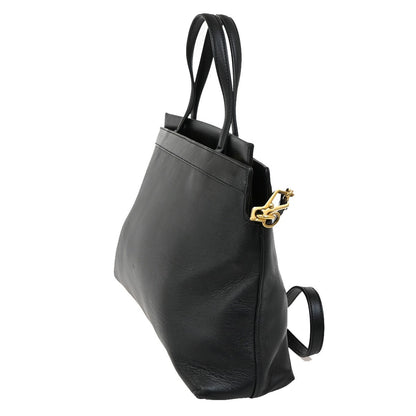 Gucci Linea Matisse Interlocking G Top Handle Tote Leather, BLACK, LEATHER, Tote bag