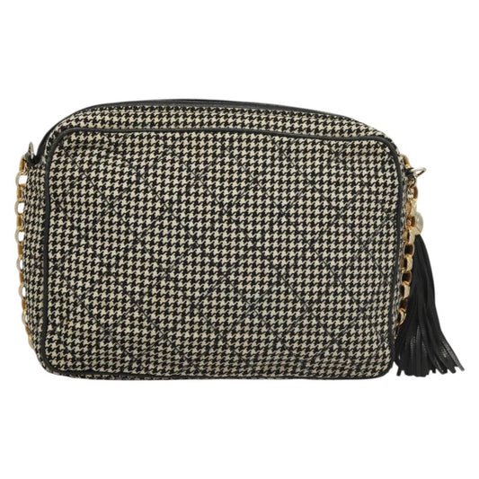 Chanel Vintage Front Pocket Camera Bag Canvas, White, Canvas, Shoulder Bag