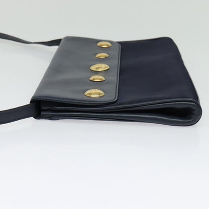 Burberry Flap Shoulder Bag Canvas, NAVY, CANVAS, Shoulder bag