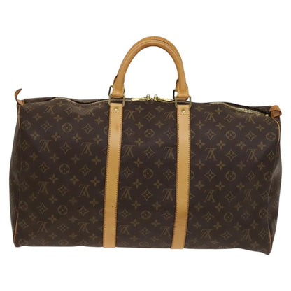 Louis Vuitton Keepall Bag Monogram Canvas, BROWN, CANVAS, Travel bag