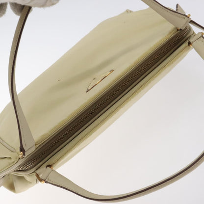 Prada Vintage Zip Handbag Tessuto, BEIGE, NYLON, Handbag
