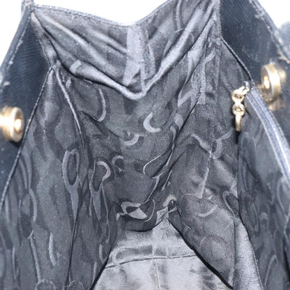 Salvatore Ferragamo Vintage Vara Bow Tote Lizard Embossed Leather, BLACK, LEATHER, Tote bag