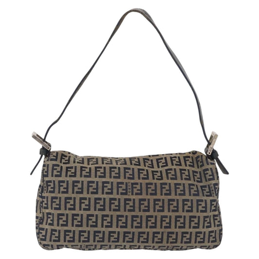 Fendi Baguette Bag Zucchino Canvas, NAVY, CANVAS, Shoulder bag