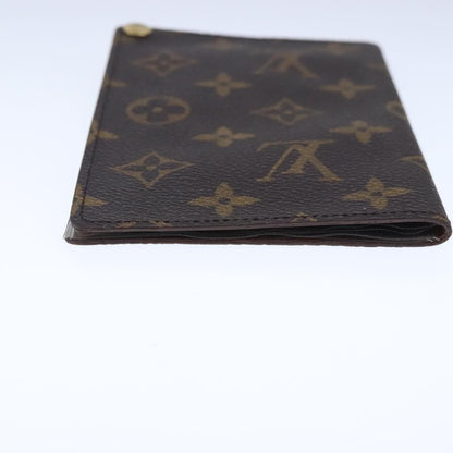 Louis Vuitton Porte Cartes Pression Card Case Monogram Canvas, BROWN, CANVAS, Card Holders