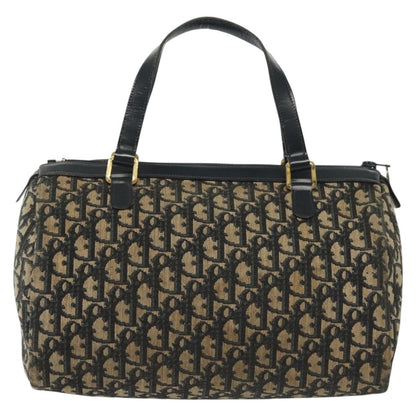 Christian Dior Vintage Trotter Boston Bag Diorissimo Canvas, NAVY, CANVAS, Travel bag