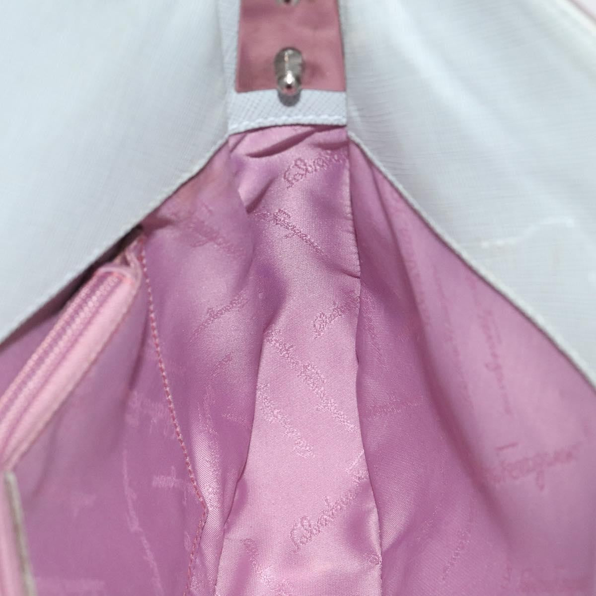 Salvatore Ferragamo Gancini Shoulder Bag Leather, BLUE, LEATHER, Shoulder bag