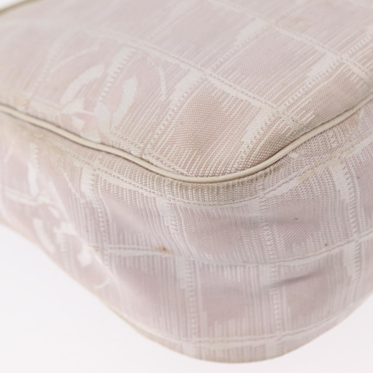 Chanel Travel Line Zip Hobo Nylon, PINK, NYLON, Handbag