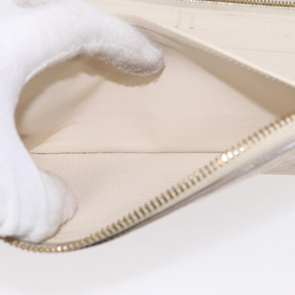 Louis Vuitton Zippy Wallet NM Leather Empreinte, WHITE, LEATHER, Wallets