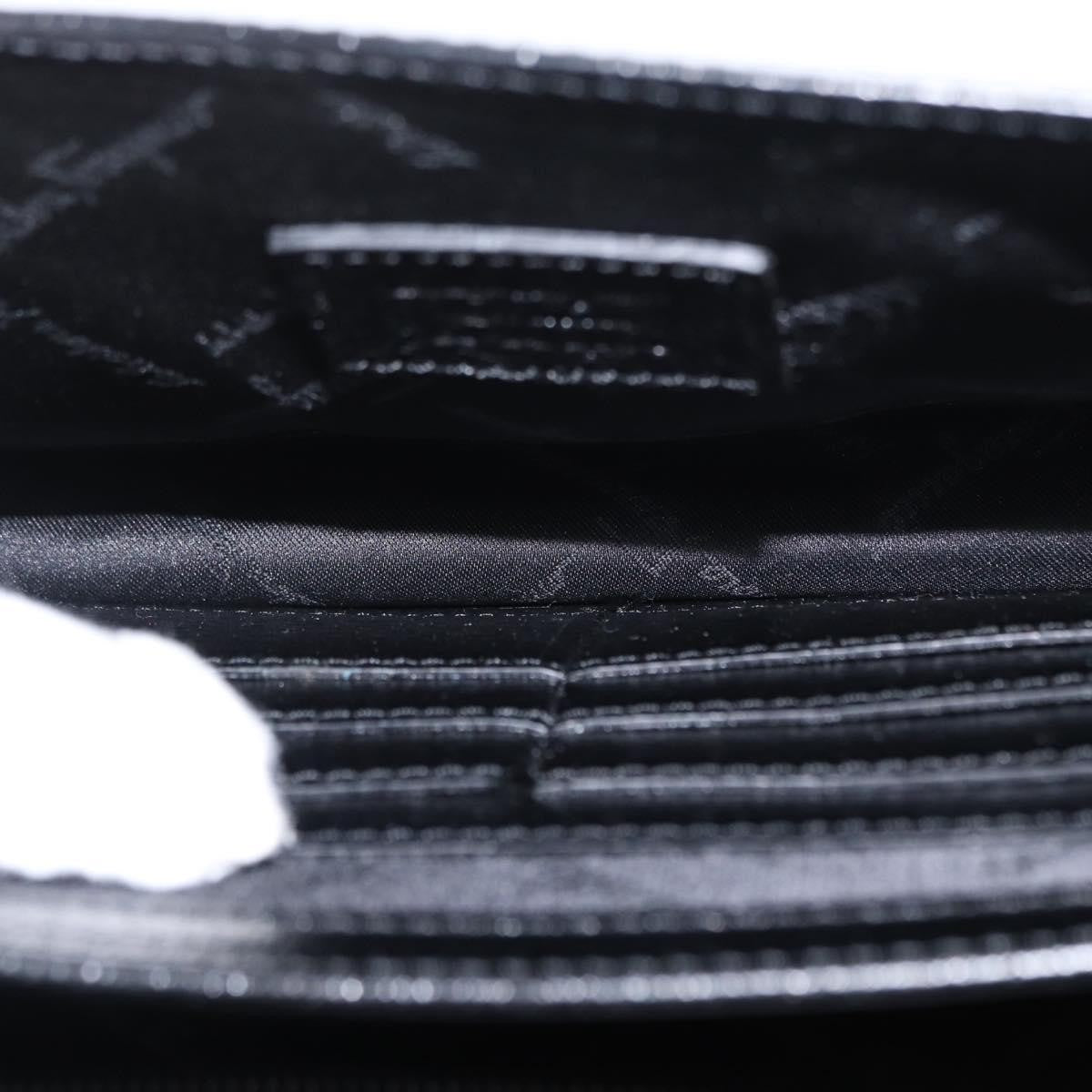 Salvatore Ferragamo Vintage clutch Bag Leather, BLACK, LEATHER, Clutche & pouche