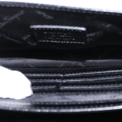 Salvatore Ferragamo Vintage clutch Bag Leather, BLACK, LEATHER, Clutche & pouche