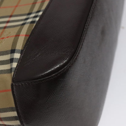 Burberry Nova Check Handbag Nova Check Canvas and leather, BEIGE, CANVAS, Handbag