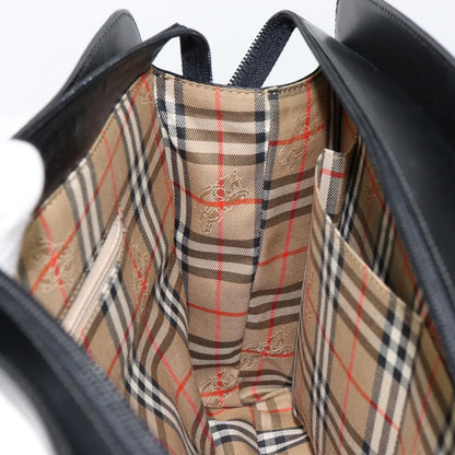 Burberry Vintage Handbag Leather, BLACK, LEATHER, Handbag