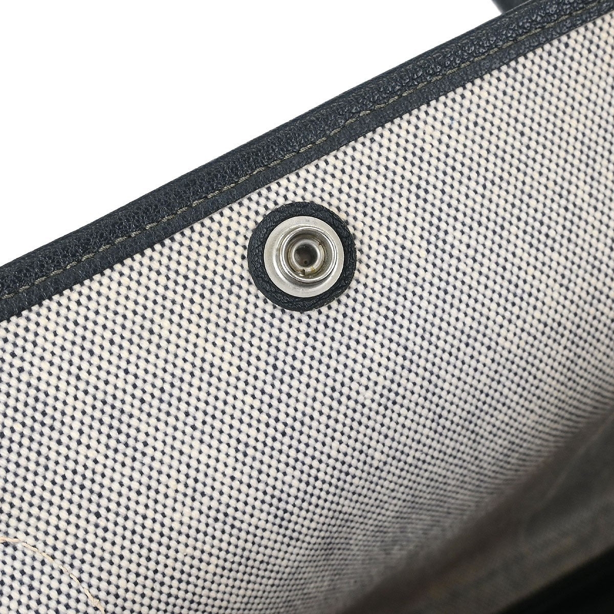 Hermes Garden Party Tote Canvas and Leather, GRAY, CANVAS, Tote bag