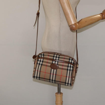 Burberry Nova check Shoulder bag Canvas, BEIGE, CANVAS, Shoulder bag