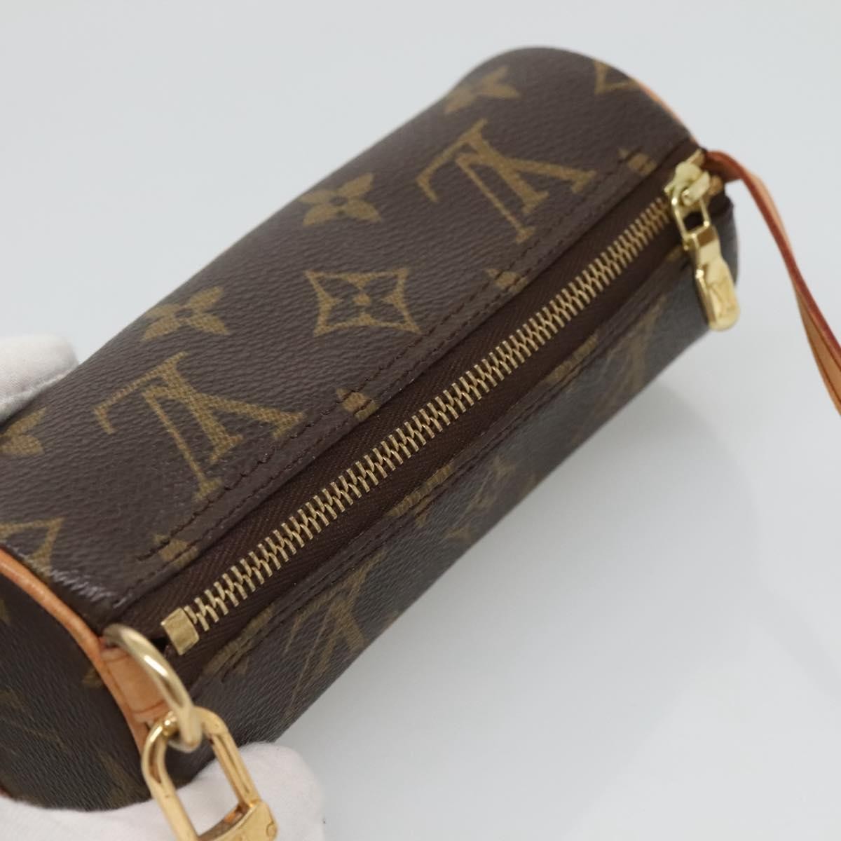Louis Vuitton Papillon Pochette Monogram Canvas, BROWN, CANVAS, Handbag