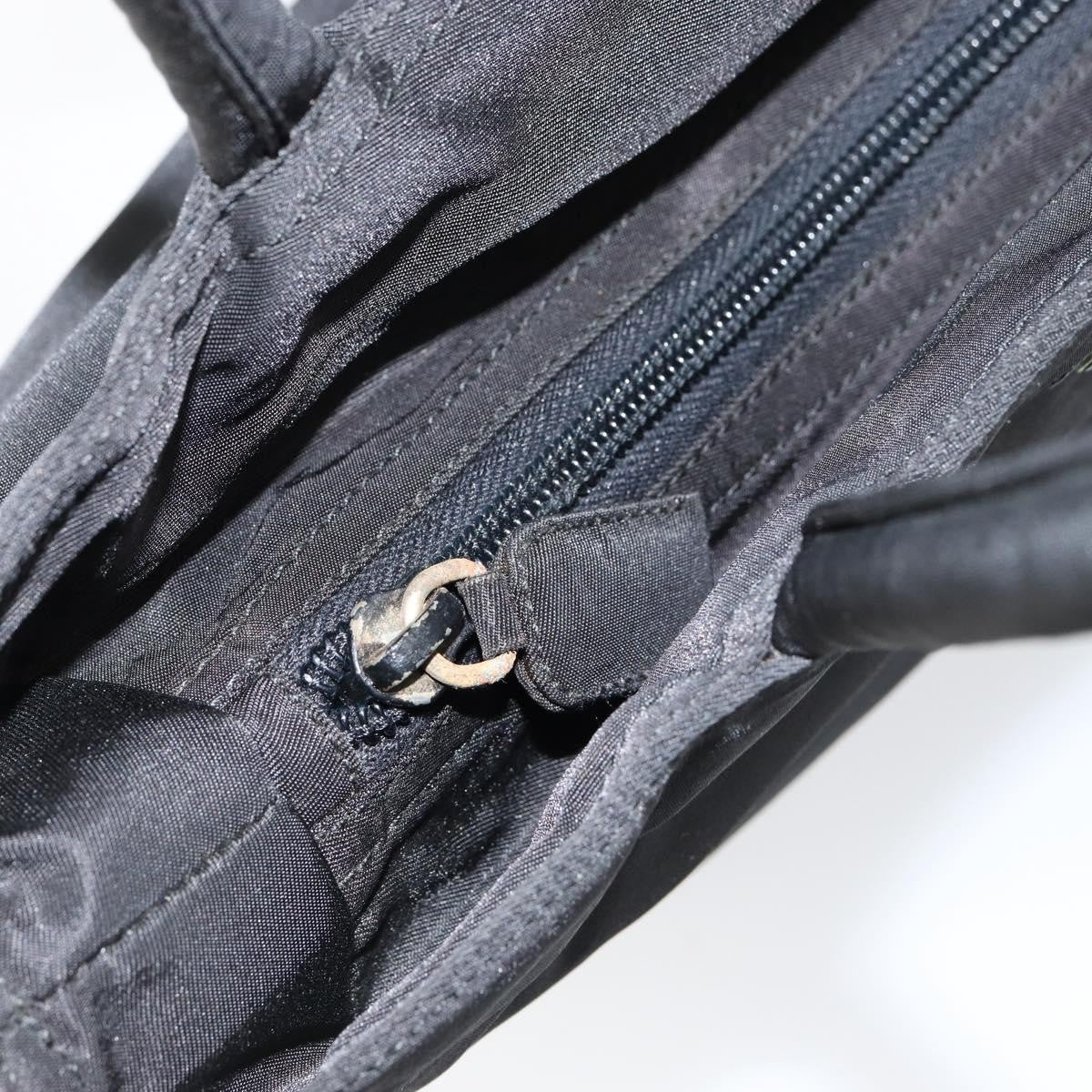 Prada Vintage Zip Tote Tessuto, BLACK, NYLON, Tote bag