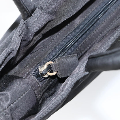 Prada Vintage Zip Tote Tessuto, BLACK, NYLON, Tote bag