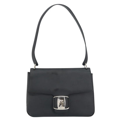 Salvatore Ferragamo Vala Shoulder Bag Patent Leather, BLACK, PATENT_LEATHER, Shoulder bag