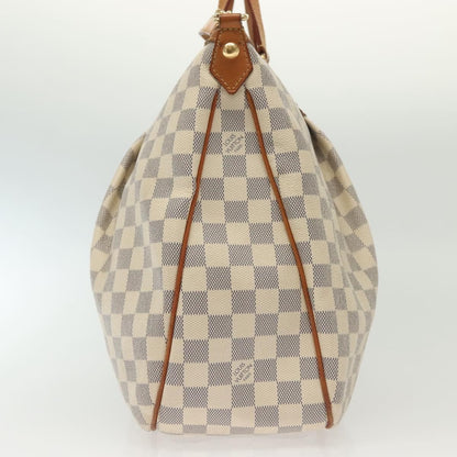 Louis Vuitton Siracusa Handbag Damier, WHITE, CANVAS, Shoulder bag