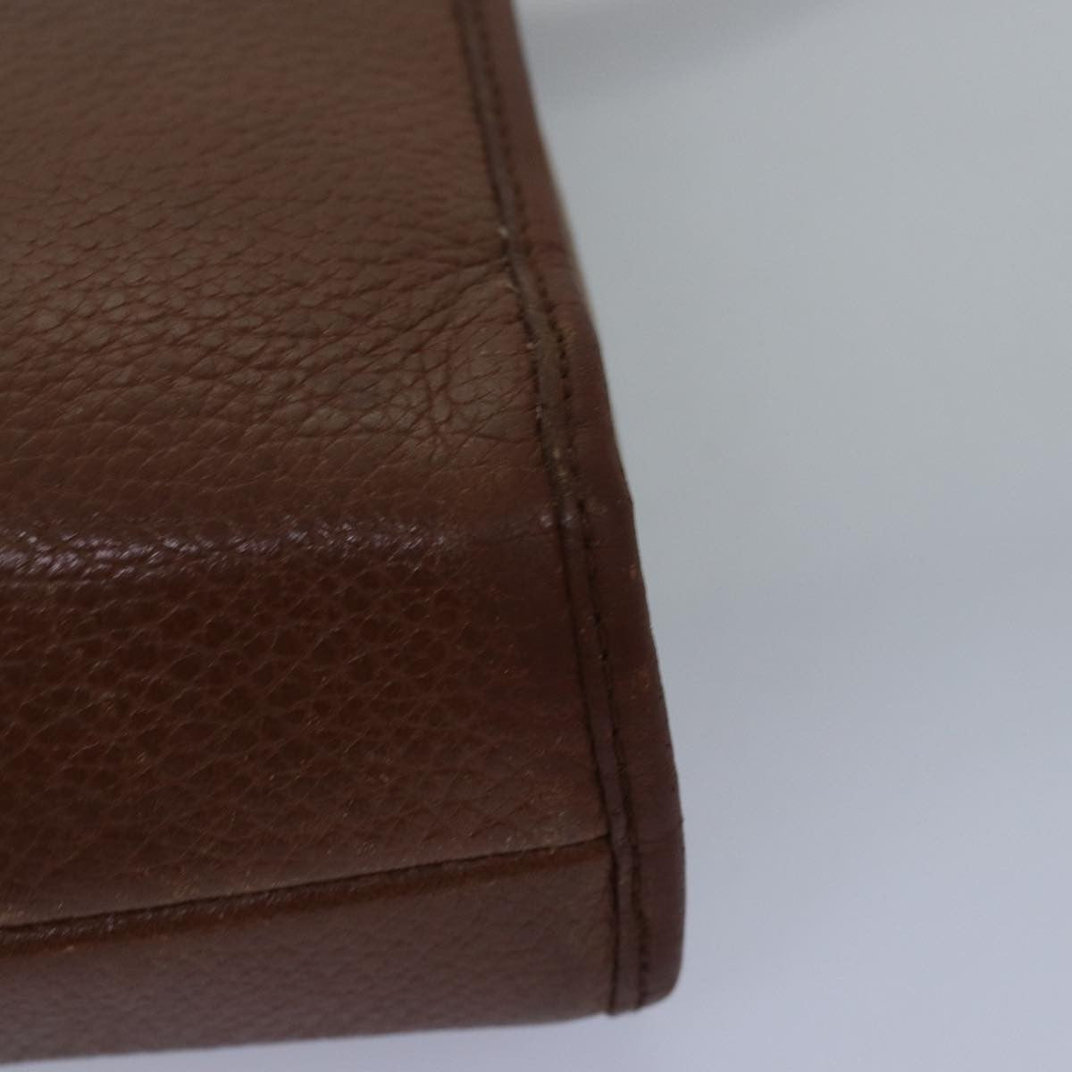 Burberry Vintage Pouch Leather, Brown, Leather, Clutch