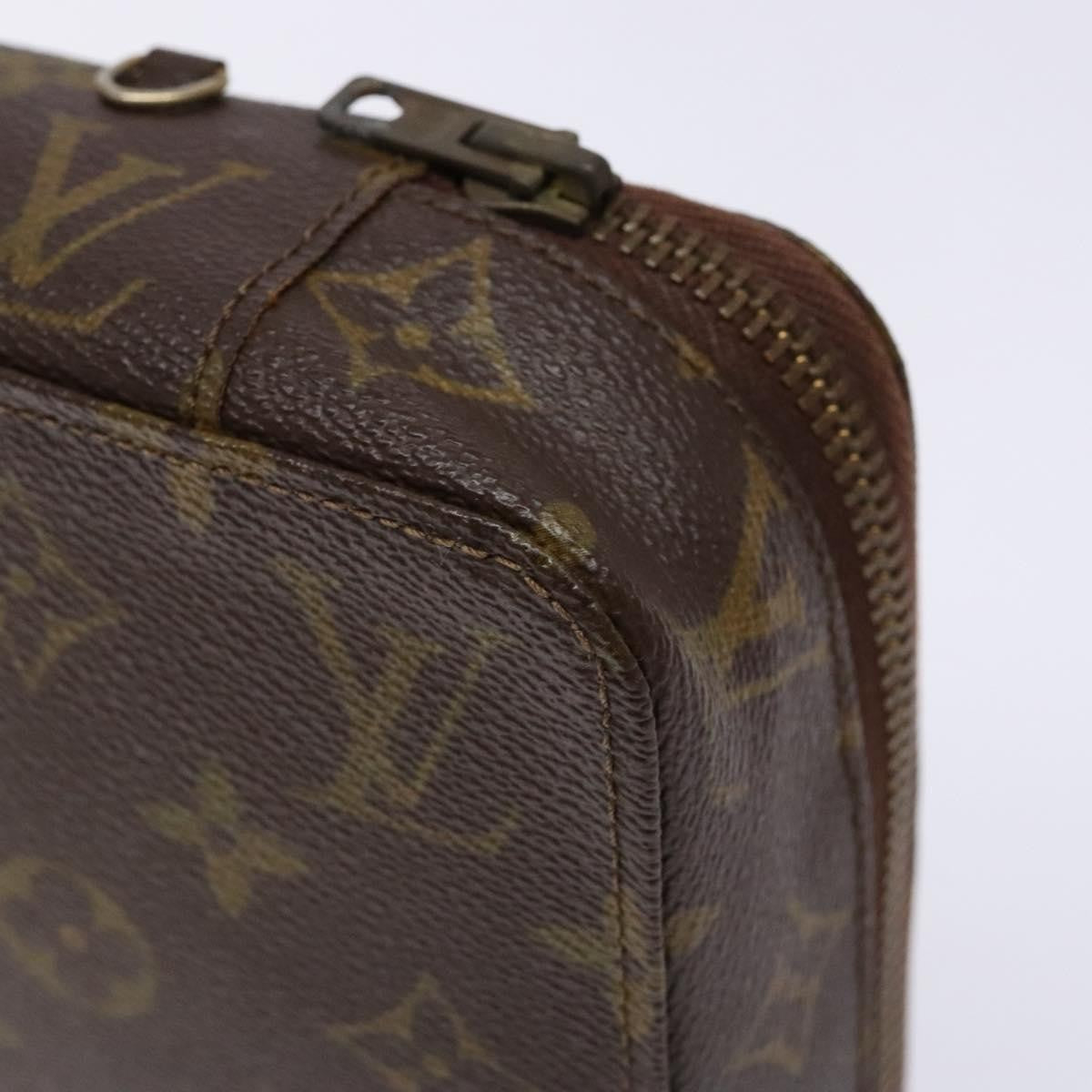 Louis Vuitton Vintage Jewelry Box Monogram Canvas, BROWN, CANVAS, Clutche & pouche