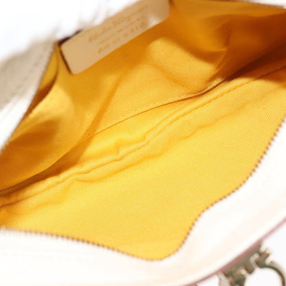 Salvatore Ferragamo Marisa Satchel Leather, WHITE, LEATHER, Handbag