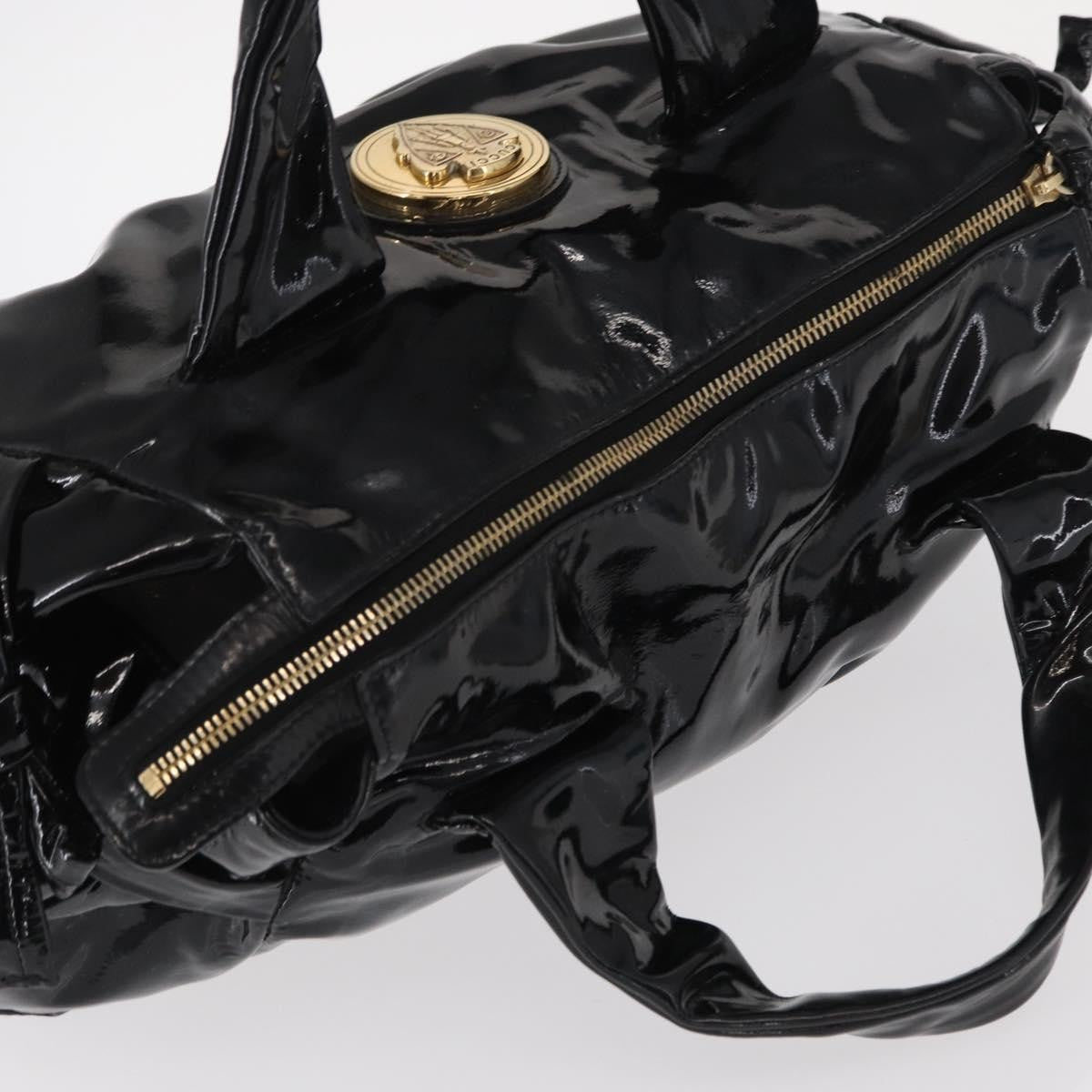 Gucci Hysteria Convertible Top Handle Bag Patent, BLACK, PATENT_LEATHER, Handbag