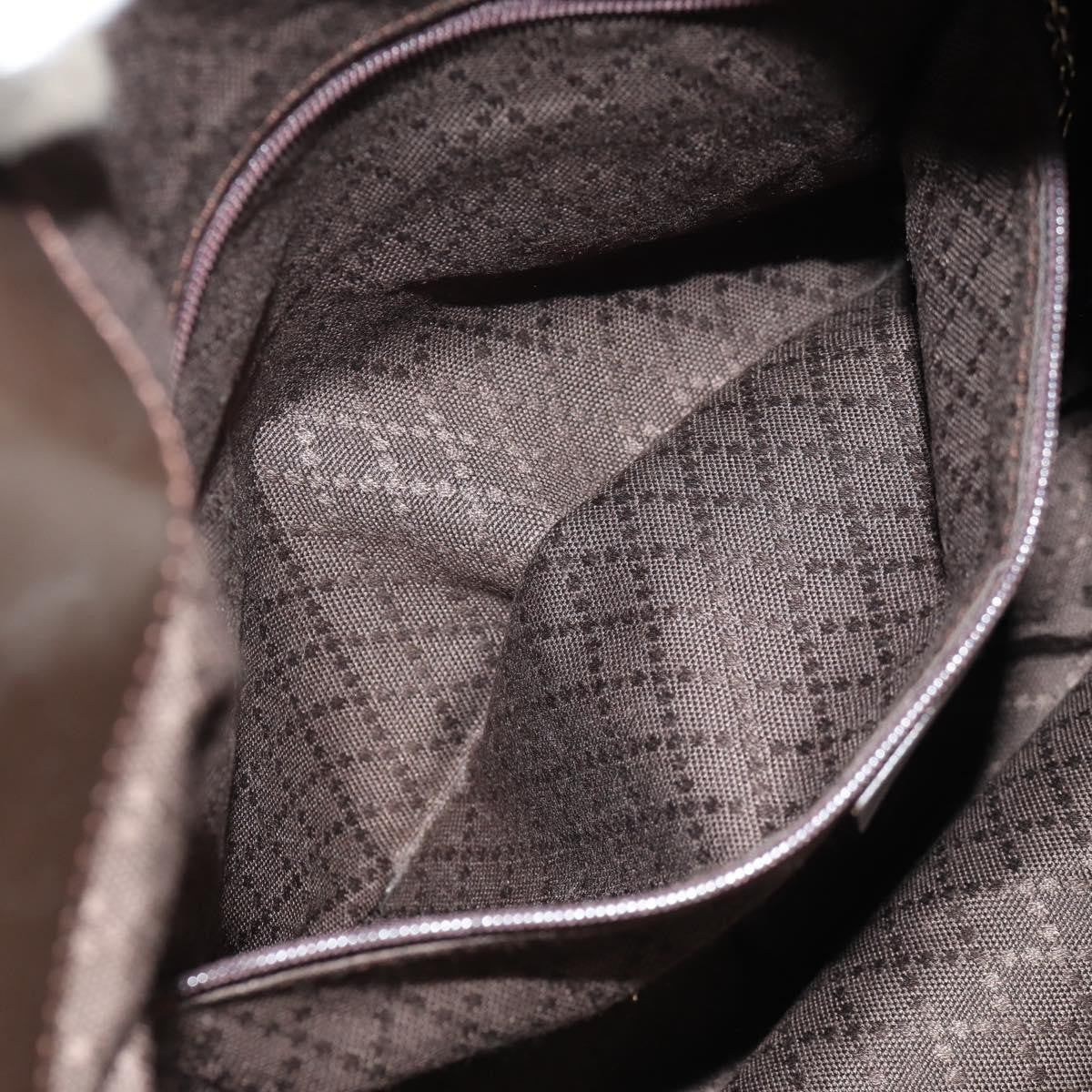 Gucci Vintage Bamboo Shoulder Bag Nylon, BROWN, NYLON, Shoulder bag