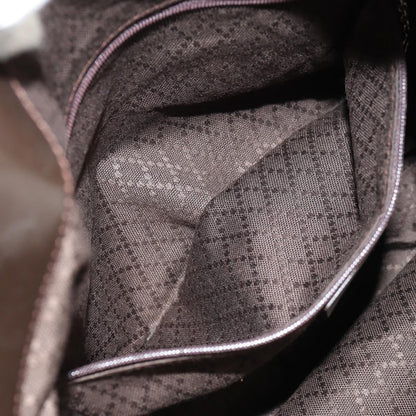 Gucci Vintage Bamboo Shoulder Bag Nylon, BROWN, NYLON, Shoulder bag