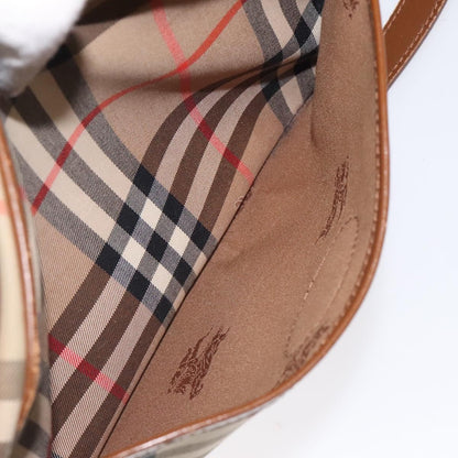 Burberry Nova check Shoulder bag Canvas, BEIGE, CANVAS, Shoulder bag