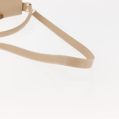 Gucci Vintage Convertible Bamboo Box Crossbody Bag Leather, BEIGE, LEATHER, Crossbody bag