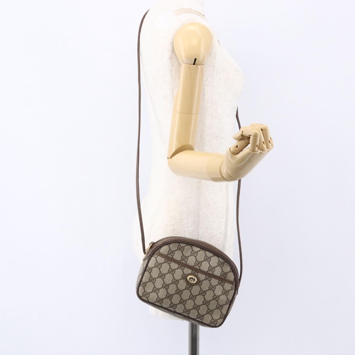 Gucci Micro GG supreme shoulder bag GG canvas, BEIGE, CANVAS, Shoulder bag