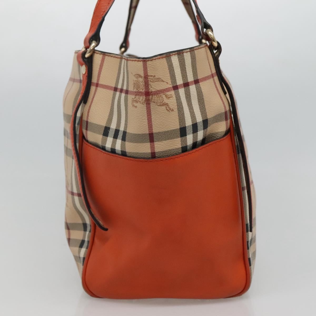 Burberry Canterbury Panels Tote Haymarket Coated Canvas and Leather, BEIGE, CANVAS, Tote bag