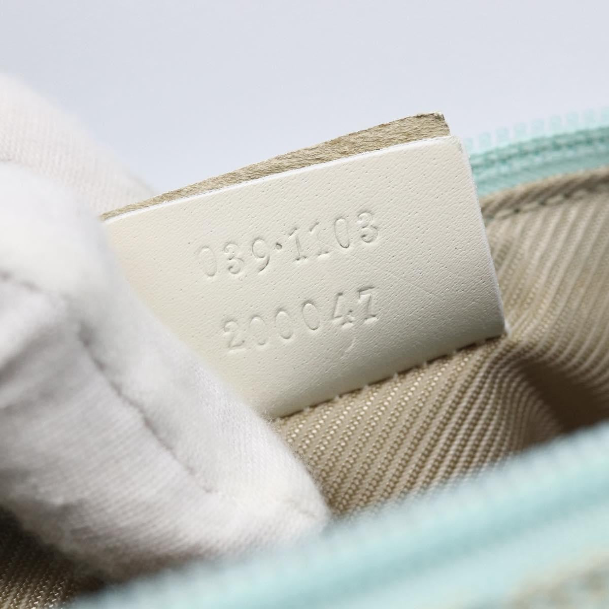 Gucci Vintage Boat Pochette GG Canvas, BLUE, CANVAS, Clutche & pouche