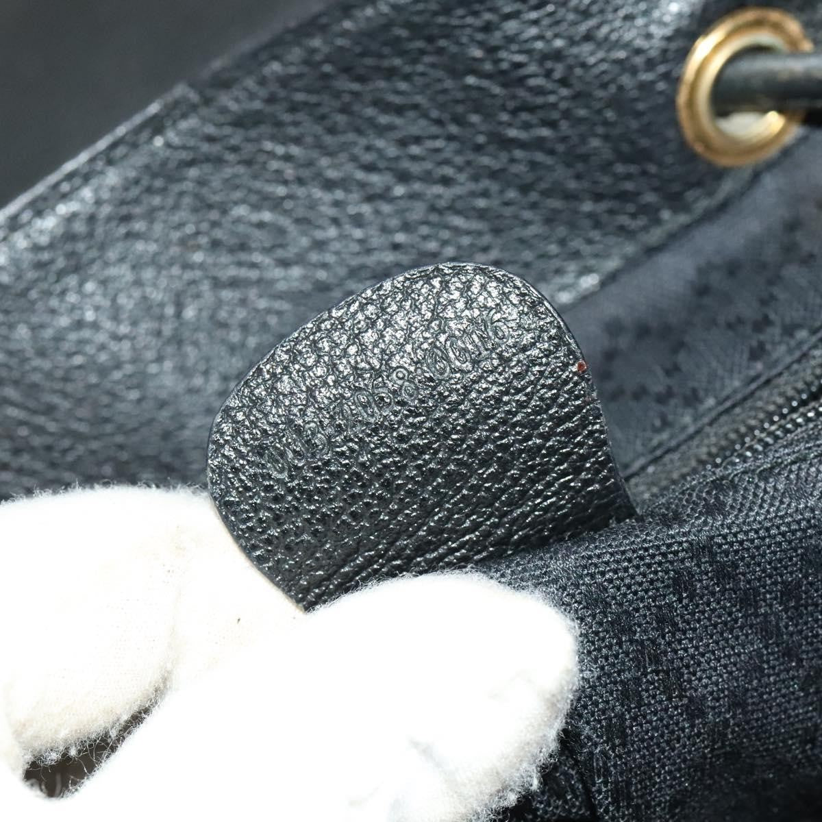 Gucci Vintage Bamboo Backpack Suede, BLACK, SUEDE, Backpack