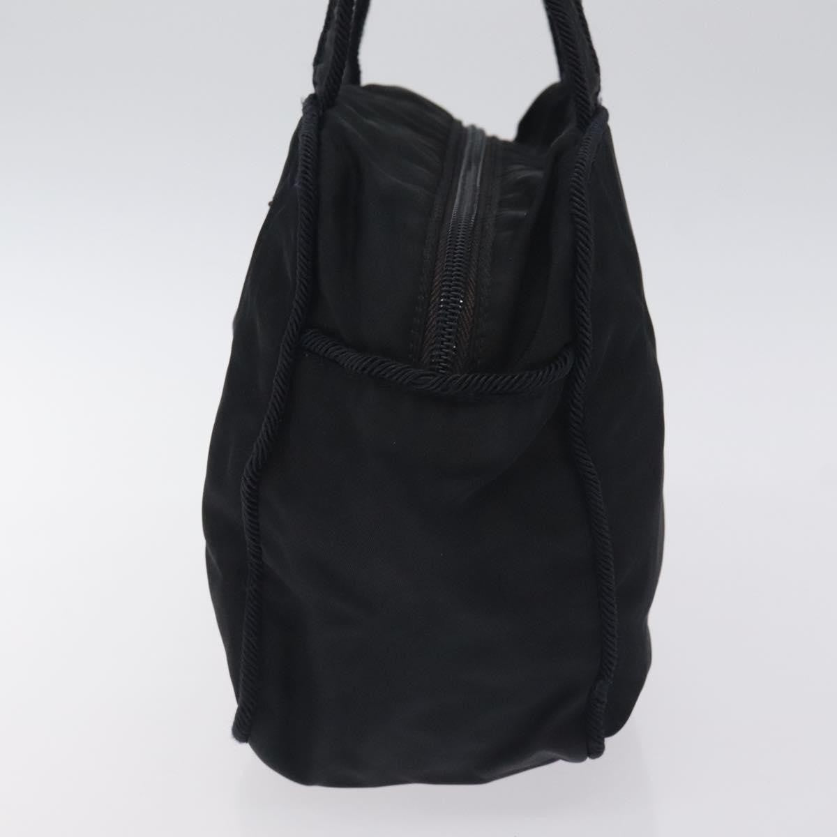 Prada Vintage Zip Handbag Tessuto, BLACK, NYLON, Handbag