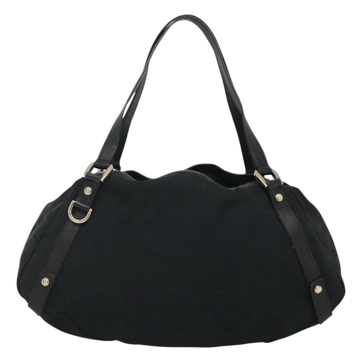 Gucci Abbey Shoulder Bag GG Canvas, BLACK, CANVAS, Shoulder bag