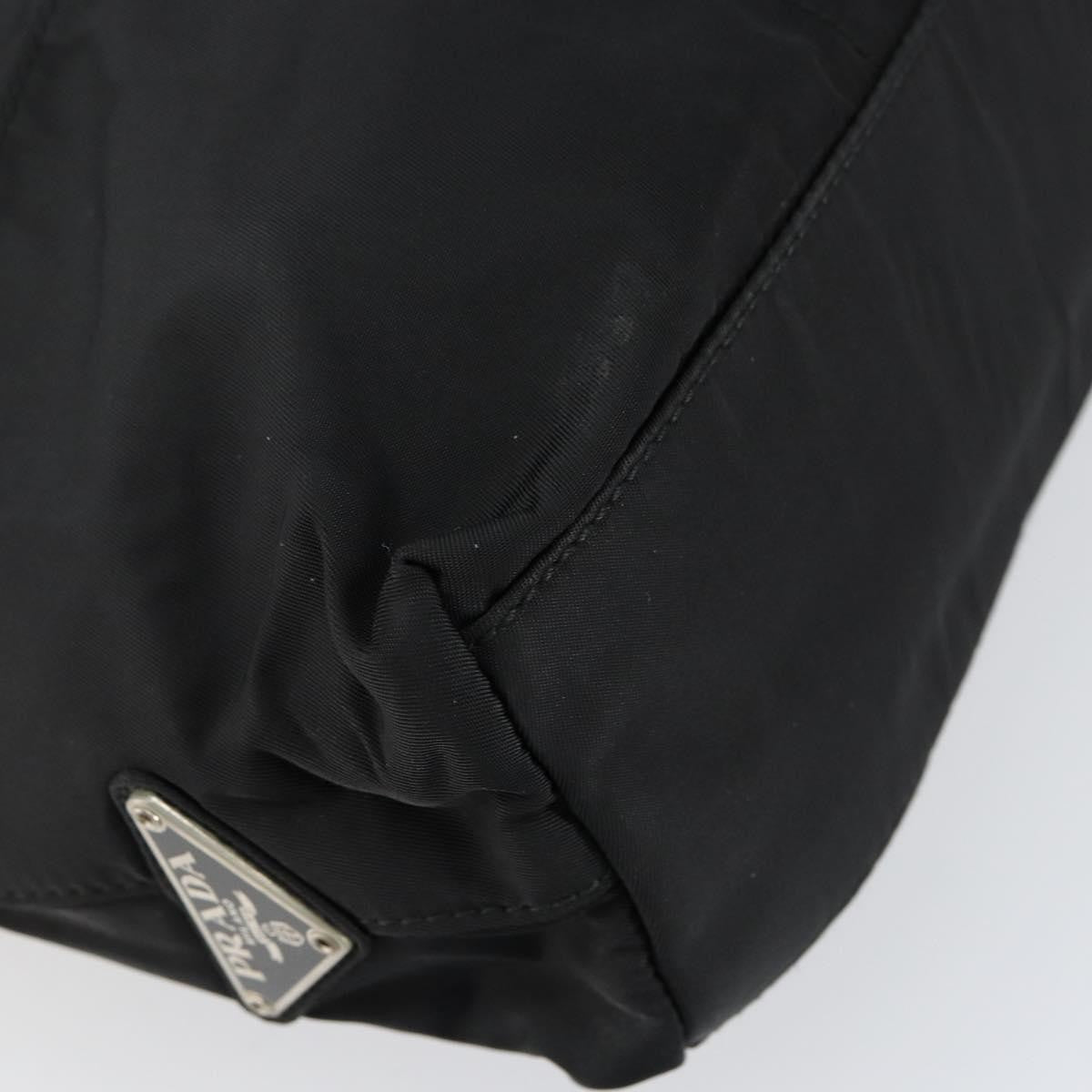 Prada Vintage Zip Tote Tessuto, BLACK, NYLON, Tote bag