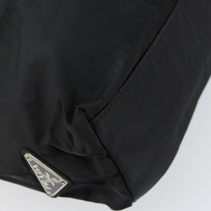 Prada Vintage Zip Tote Tessuto, BLACK, NYLON, Tote bag