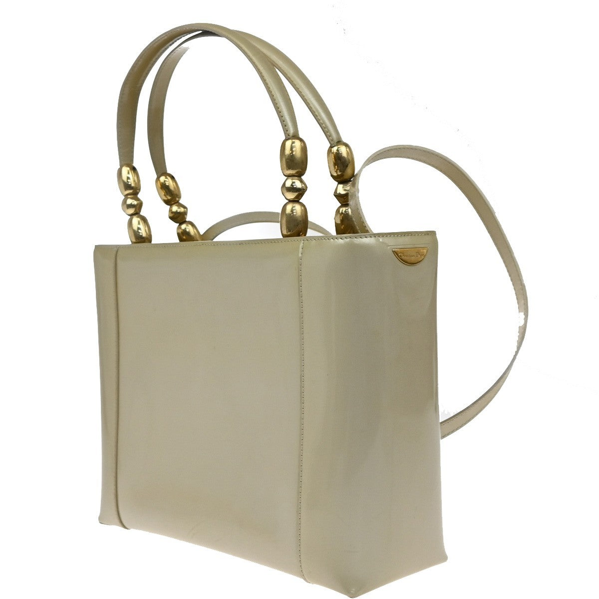 Christian Dior Malice handbag Patent leather, BEIGE, PATENT_LEATHER, Handbag