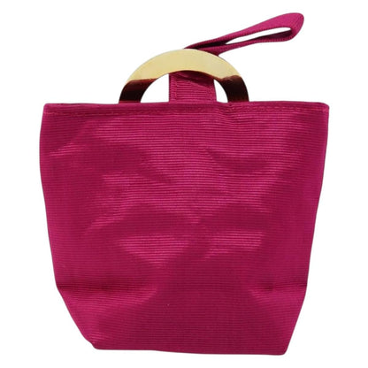 Celine Circle Logo Pouch Canvas, PINK, CANVAS, Clutche & pouche