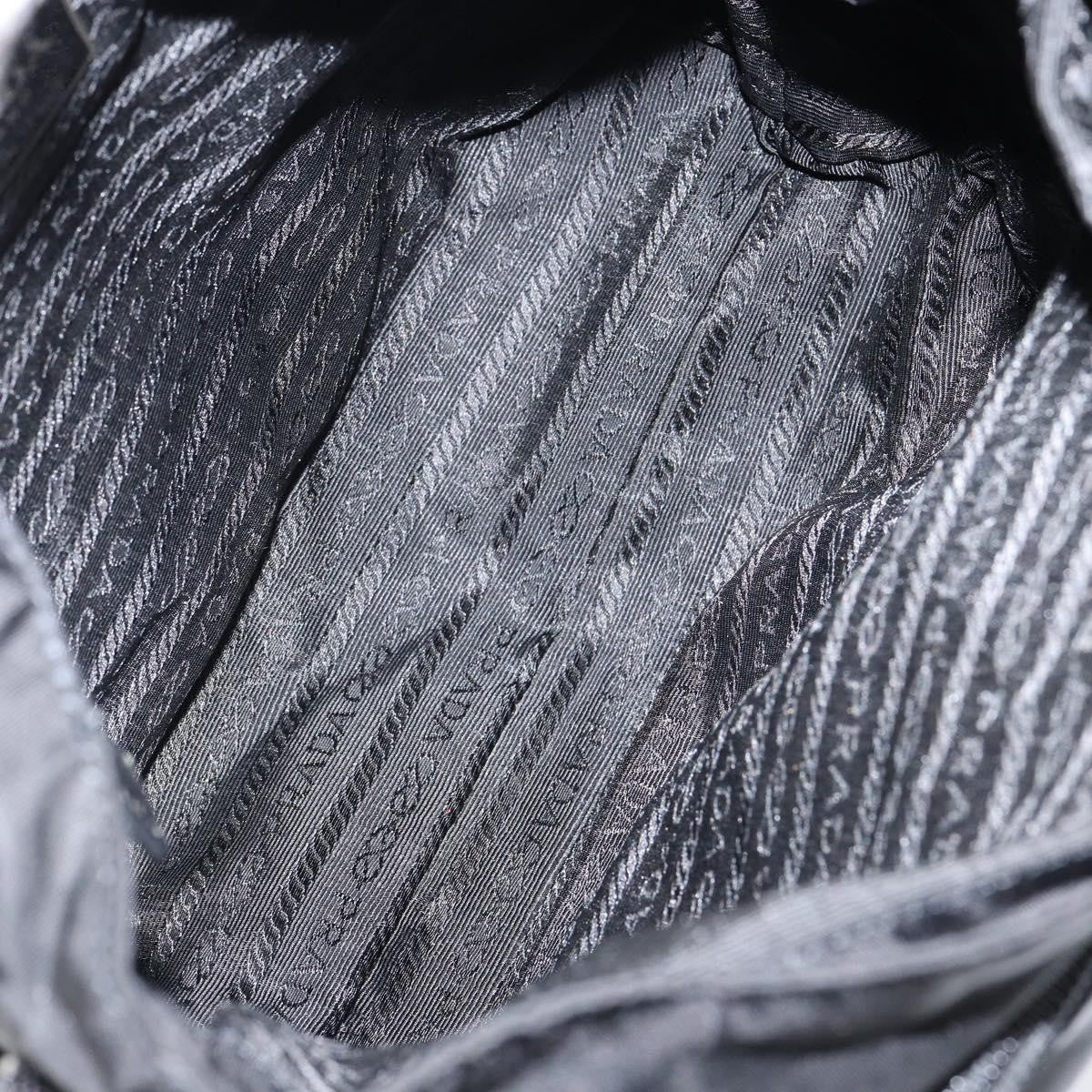 Prada Buckle Messenger Bag Tessuto, BLACK, NYLON, Shoulder bag