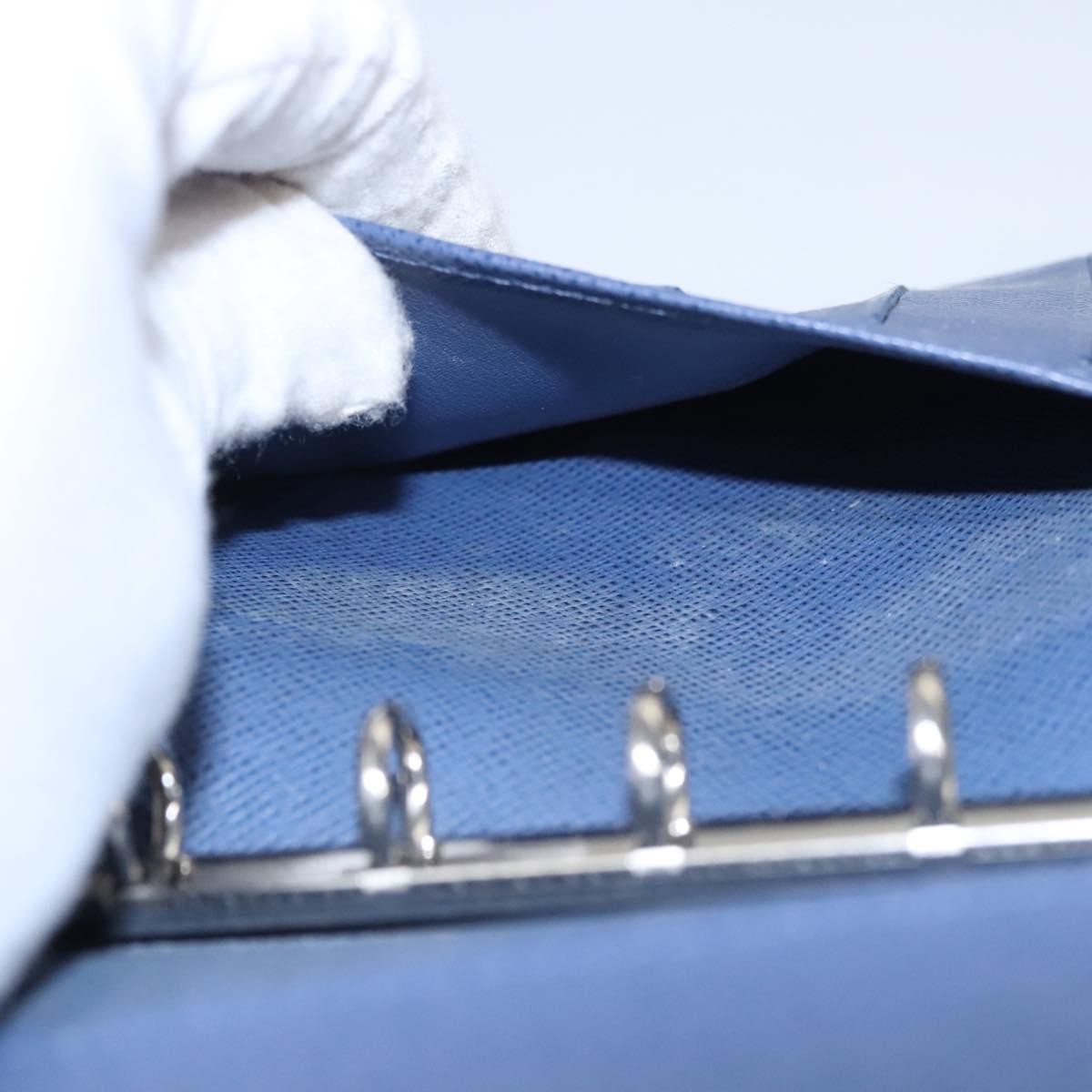 Louis Vuitton Agenda Cover Epi Leather, BLUE, LEATHER, Wallets