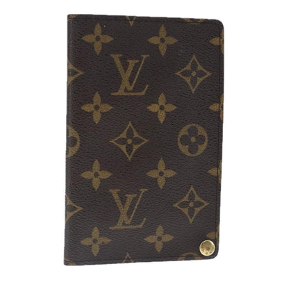 Louis Vuitton Porte Cartes Pression Card Case Monogram Canvas, BROWN, CANVAS, Card Holders