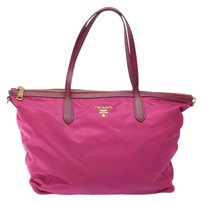 Prada Convertible Zip Tote Tessuto, PINK, NYLON, Tote bag